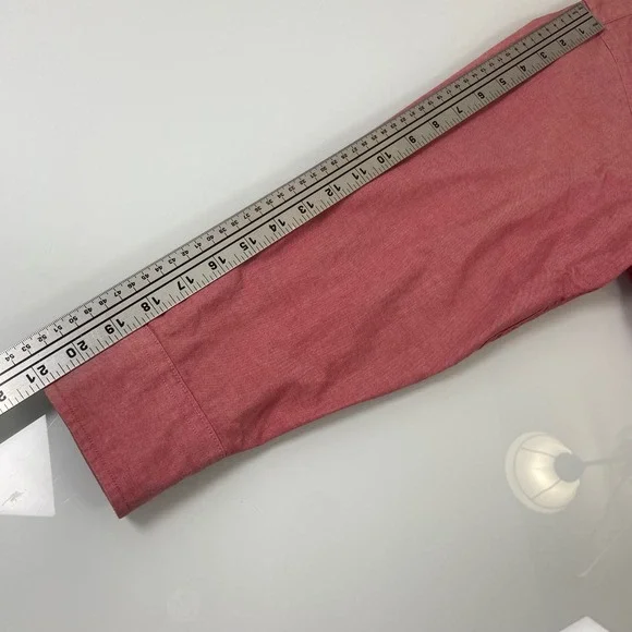 UNTUCKit Mens Red Long Sleeve Button Down Shirt XLarge Cotton Casual READ - Picture 5 of 6